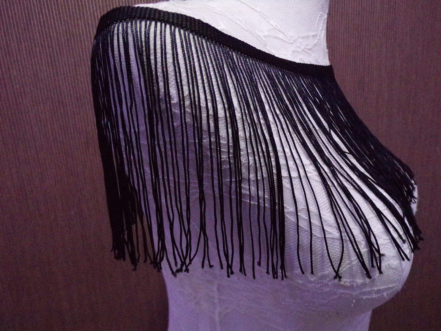 15cm Black White Fringe Trim, Sewing, Craft, Dancewear, Gatsby Dress, Party, Home, Bag, fringe