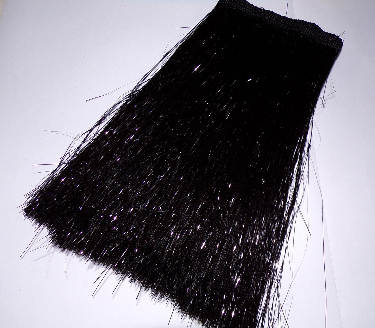 20cm, Fringe Trim, dancewear, party wear, fashion garments, foil fringe, festival fringe, black foil fringe, disco fringe, Christmas fringe