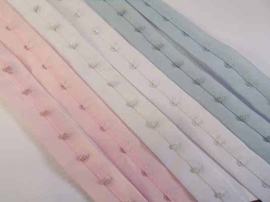 25mm Hook and Eye Trim Tape Matching hook and eyes ,Dressmaking, Corset, Costume, Fastening for all garments, hook and eye tape.