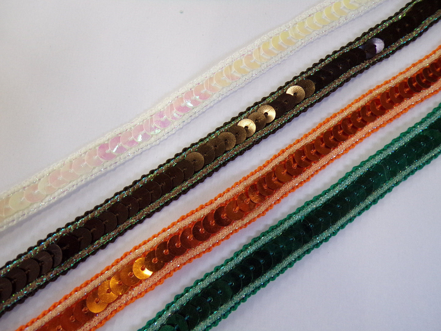 12mm Sequins Embroidered Trim, Decorative Trim, Lace Trim, Border Trim, Sewing, Craft sequin