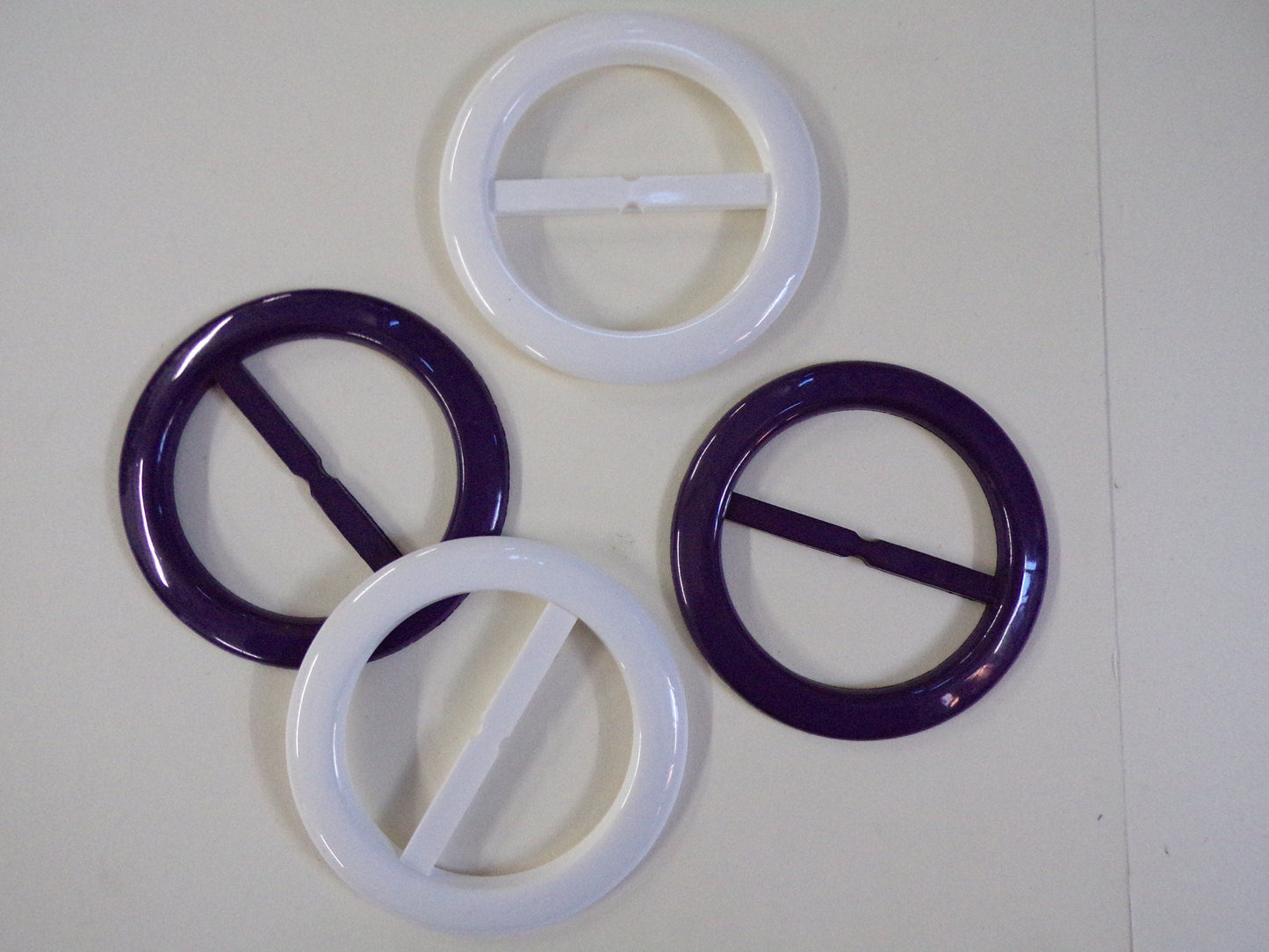 White, Purple, Light Weight Buckle Slide 50mm bar, buckles, 2” slider buckle