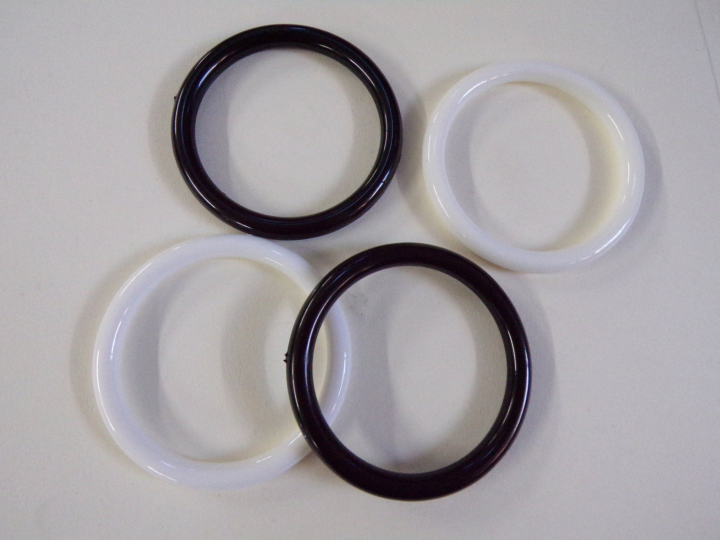 40mm Black, White Hoop Rings, Macrame Ring, Craft Hoop, Dreamcatcher Ring, white ring, black ring, clear ring, hoops