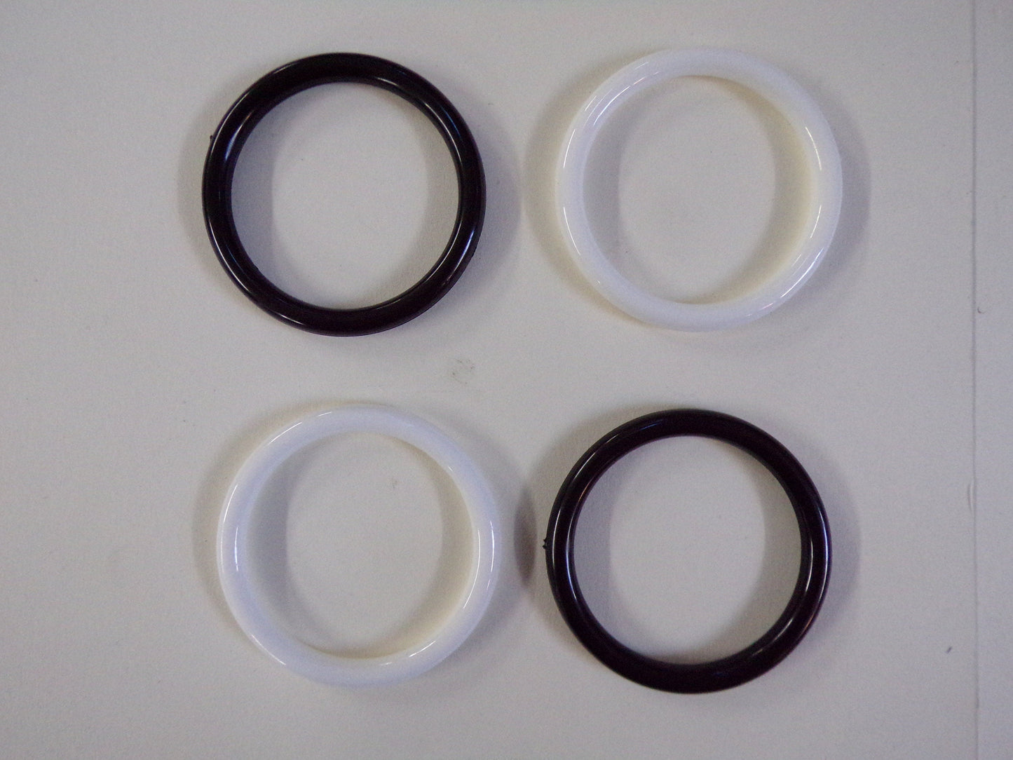 40mm Black, White Hoop Rings, Macrame Ring, Craft Hoop, Dreamcatcher Ring, white ring, black ring, clear ring, hoops