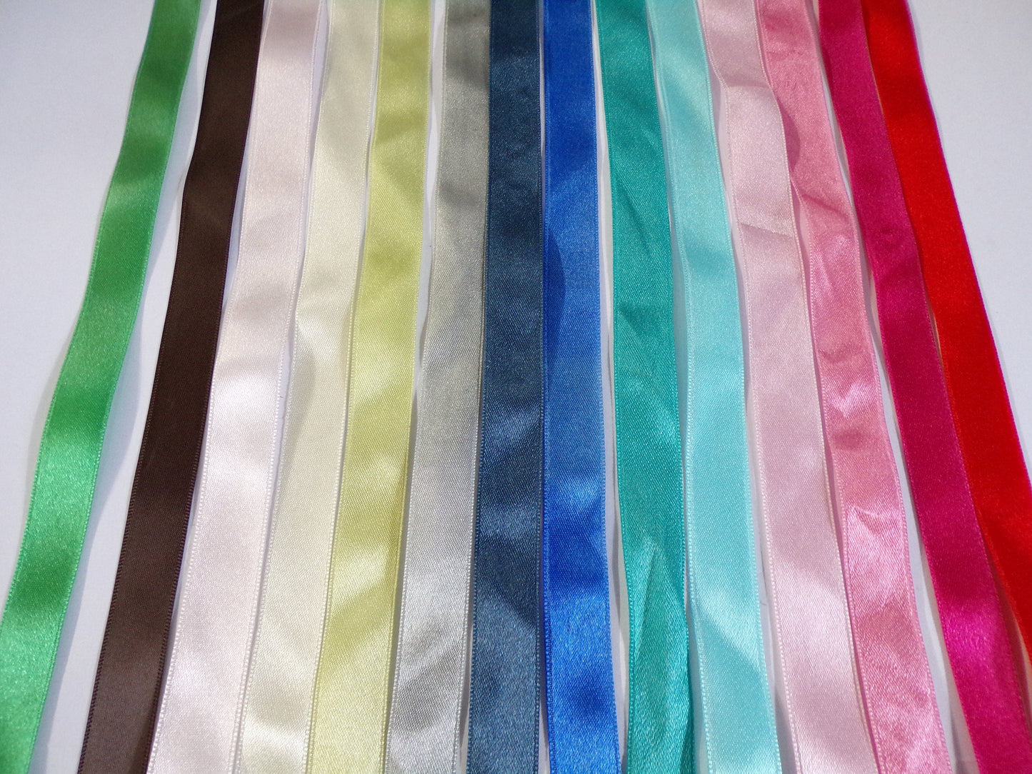 15mm Satin Ribbon, Double Side Satin Ribbon 14 colours, Double Faced Satin Ribbon, nylon ribbon, 0.6cm ribbon, satin ribbon, ribbon