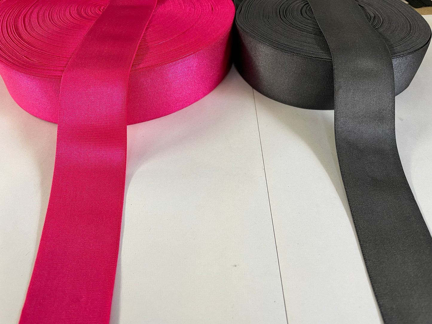 4cm elastic. Soft elastic, rubber free elastic, shiny elastic, 40mm elastic, hot pink elastic, grey elastic, black elastic, white elastic