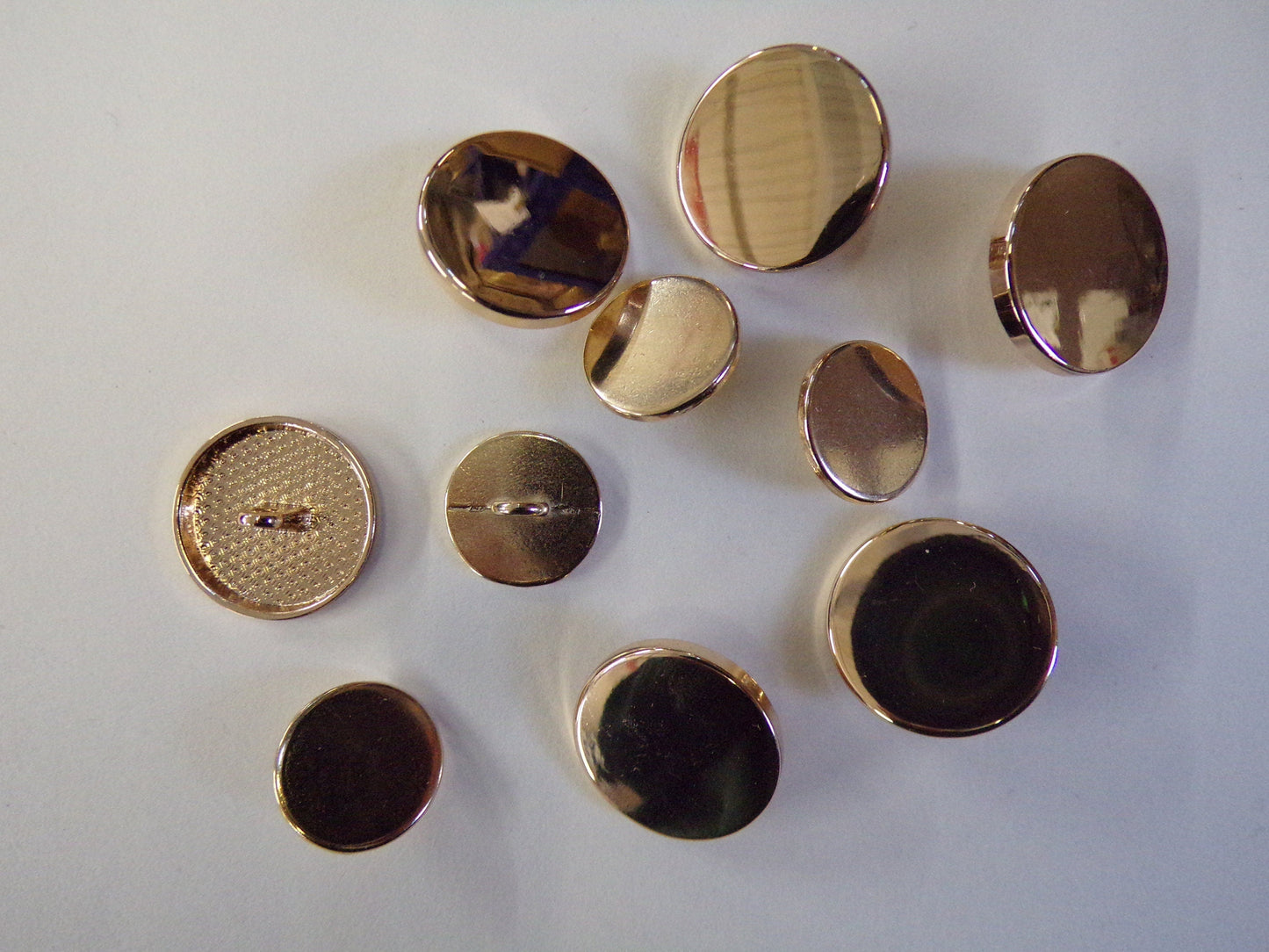 6pcs, High quality metal buttons,Gold Metal Buttons, Metal Shank Buttons, fashion buttons, Shiny blazer buttons. gold buttons,  15mm or 20mm