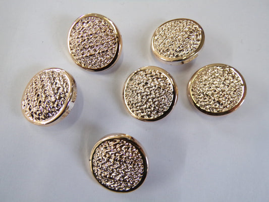 25mm 40L Rose Gold Shank Buttons, Gold buttons, Coat Buttons, Clothing Buttons, fashion buttons