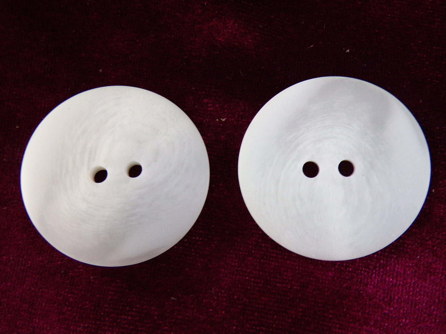 34mm, Matt Ivory Buttons, 2-hole Large Buttons, Flat Buttons, Coat Buttons, Sewing, Craft, white buttons, horn buttons, jacket buttons