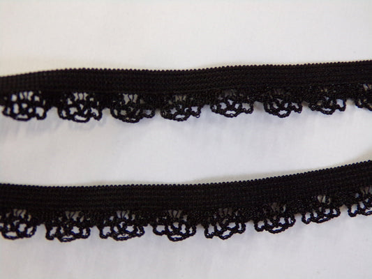 10mm Black Knicker Elastic perfect for Lingerie, Dress Making, Underwear, Lingerie elastic, Sewing, Crafts