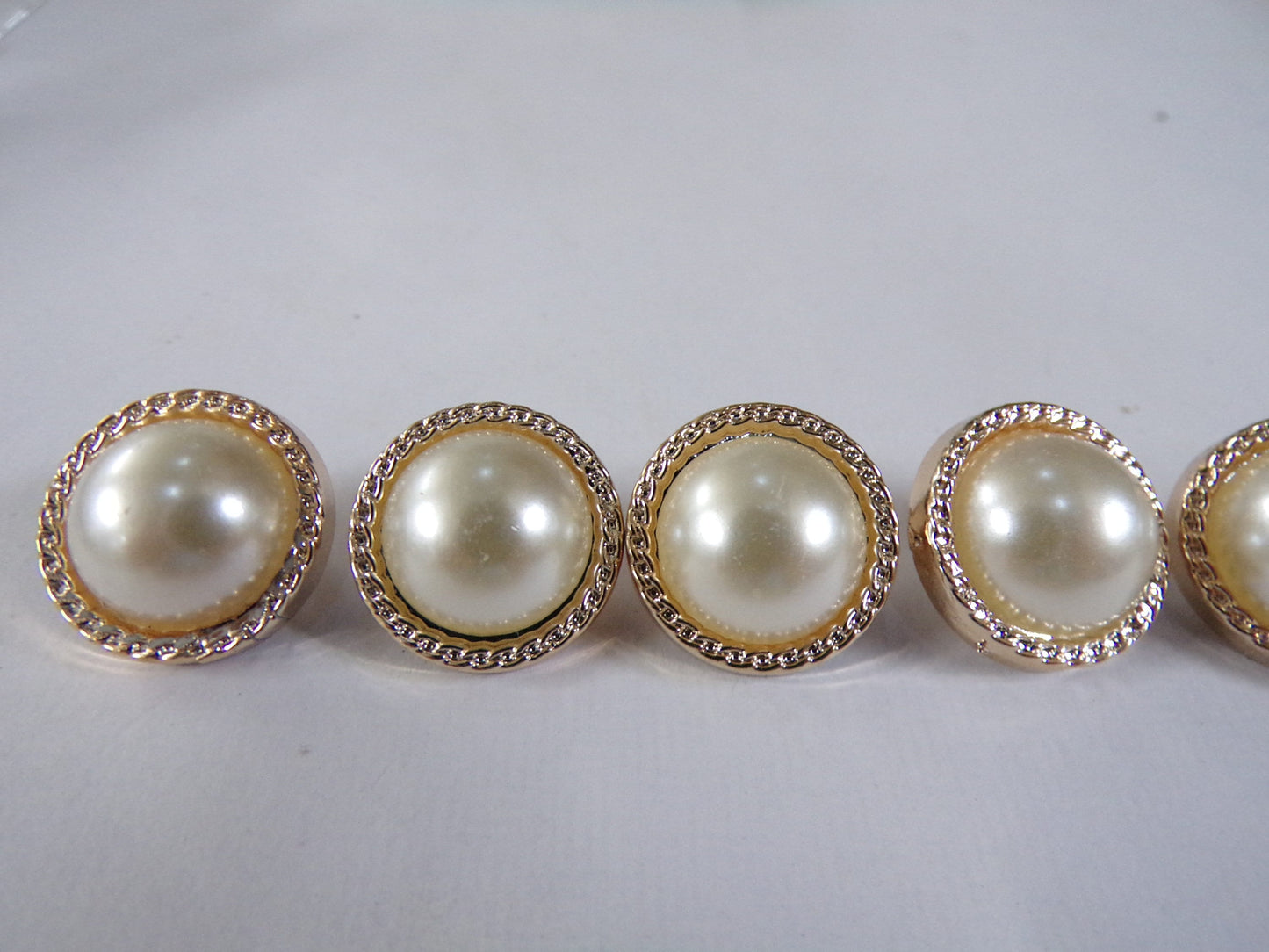 6pcs - 28L/34L, Pearl Gold and Silver Shank Buttons, Gold buttons, Silver Buttons, Coat Buttons, Clothing Buttons, fashion buttons