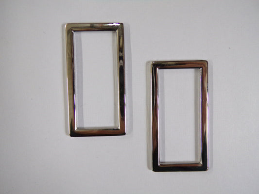 30*55 Metal Buckle Silver Tone, Bag Clasp, Belt Buckle, Leather Craft Accessories, Swimwear buckle, Rectangle buckle, fashion buckle