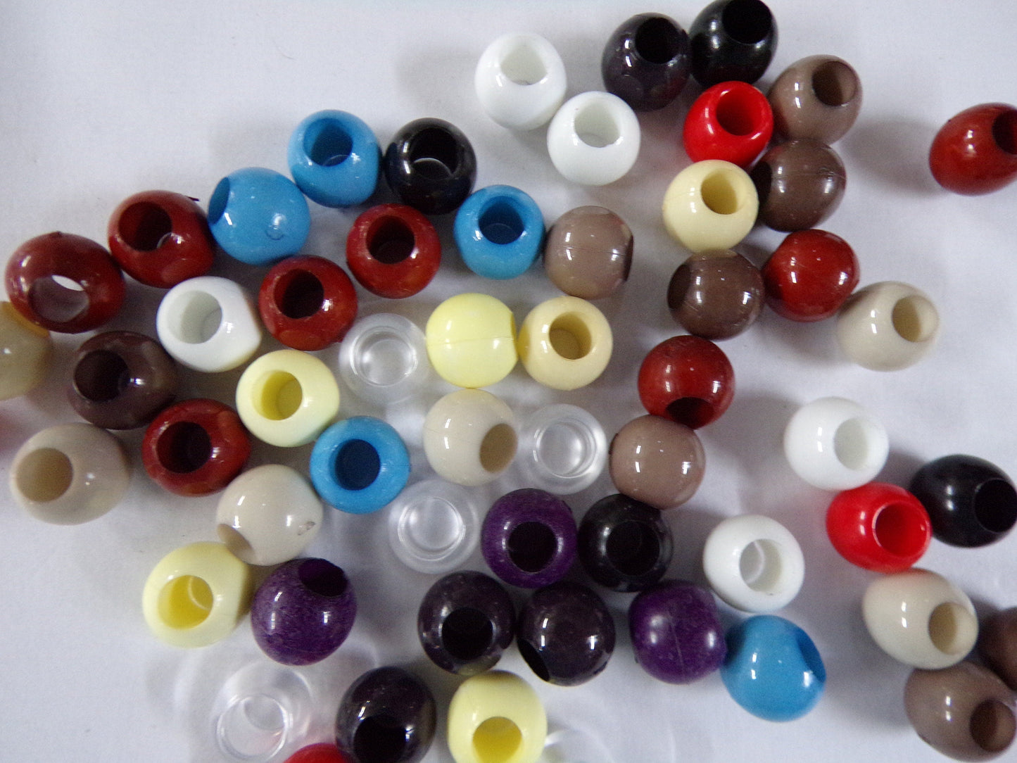 10mm Round Acrylic Beads, Macrame beads, Cord stopper, large hole beads, Jewellery, Craft, beads, colour beads