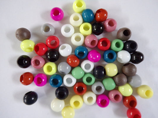 12mm Round acrylic Beads, Macrame beads, Jewel beads, Cord stopper, large hole beads, Jewellery, Craft, beads, colour beads