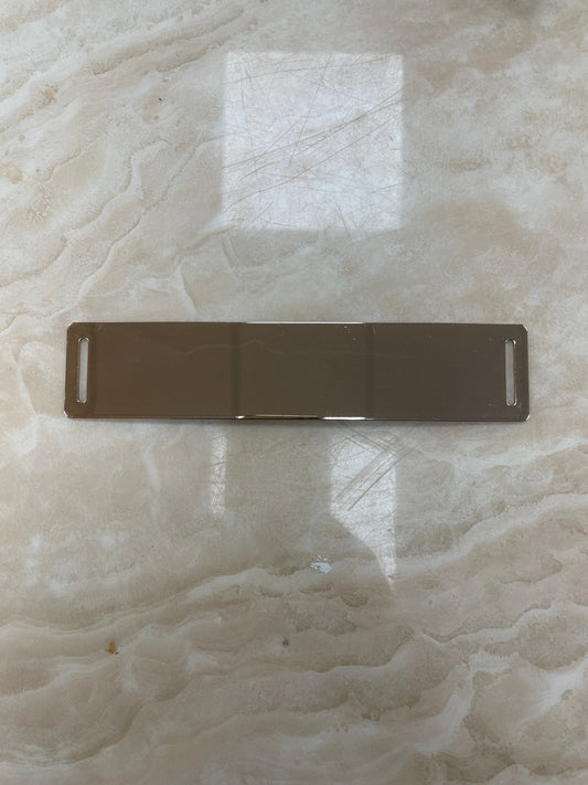 Gold bar, gold buckle, mirror buckle, couture buckle