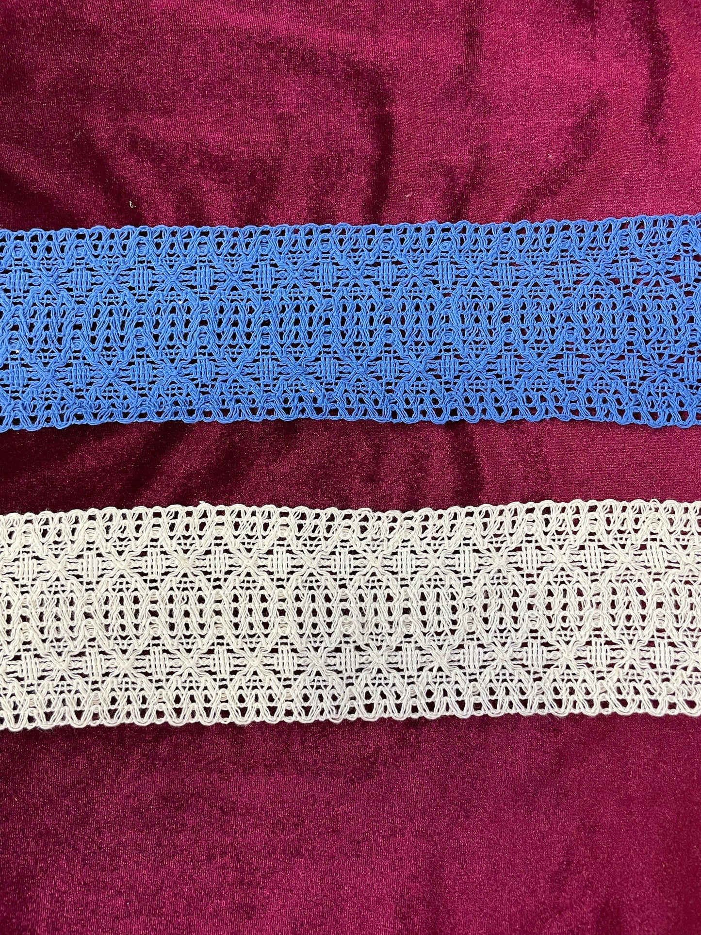 7.5cm lace, crochet lace, knitted lace, vintage lace