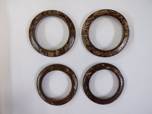 1pcs, Natural Coconut Light Weight Rings, Macrame rings, Macrame Hoops, Knitting, Sewing, Coconut rings