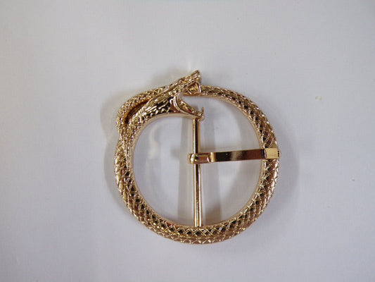 Gold Metal Snake Buckle, Fancy Buckle, Belt Buckle, Dress, Costume, Dancewear, Sewing, Craft, snake buckle, fashion buckle