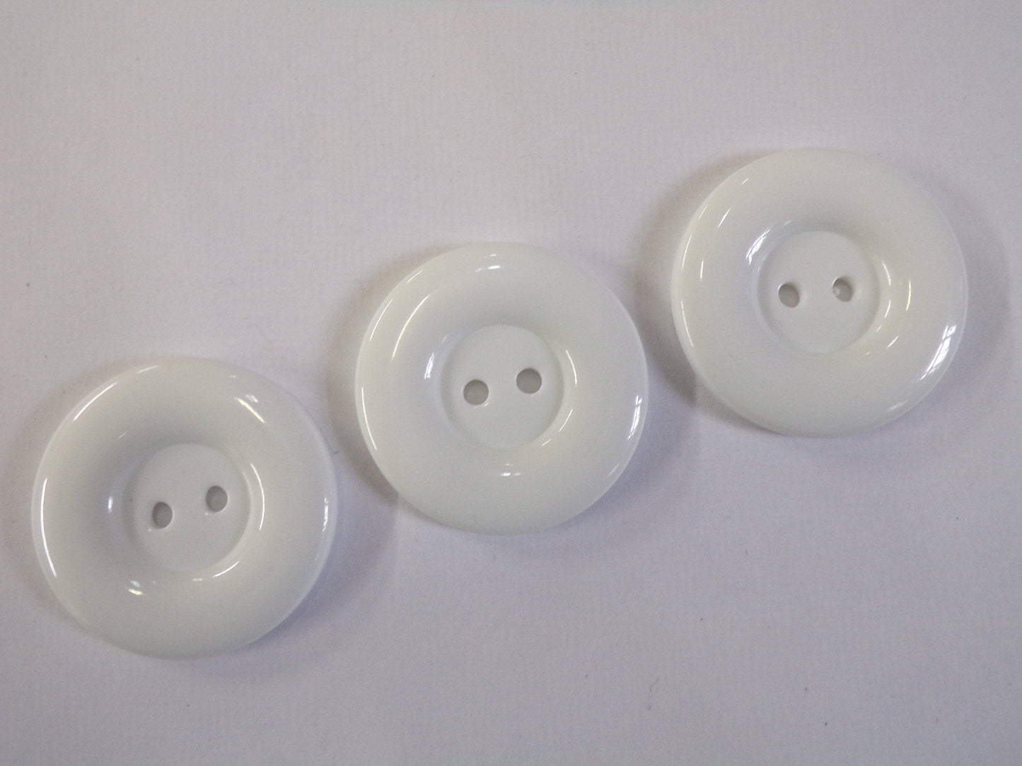 34mm 2-hole Plastic Buttons, Black White Large Buttons, Coat Buttons, Sewing, Knitting, Craft, 6pcs, 12pcs