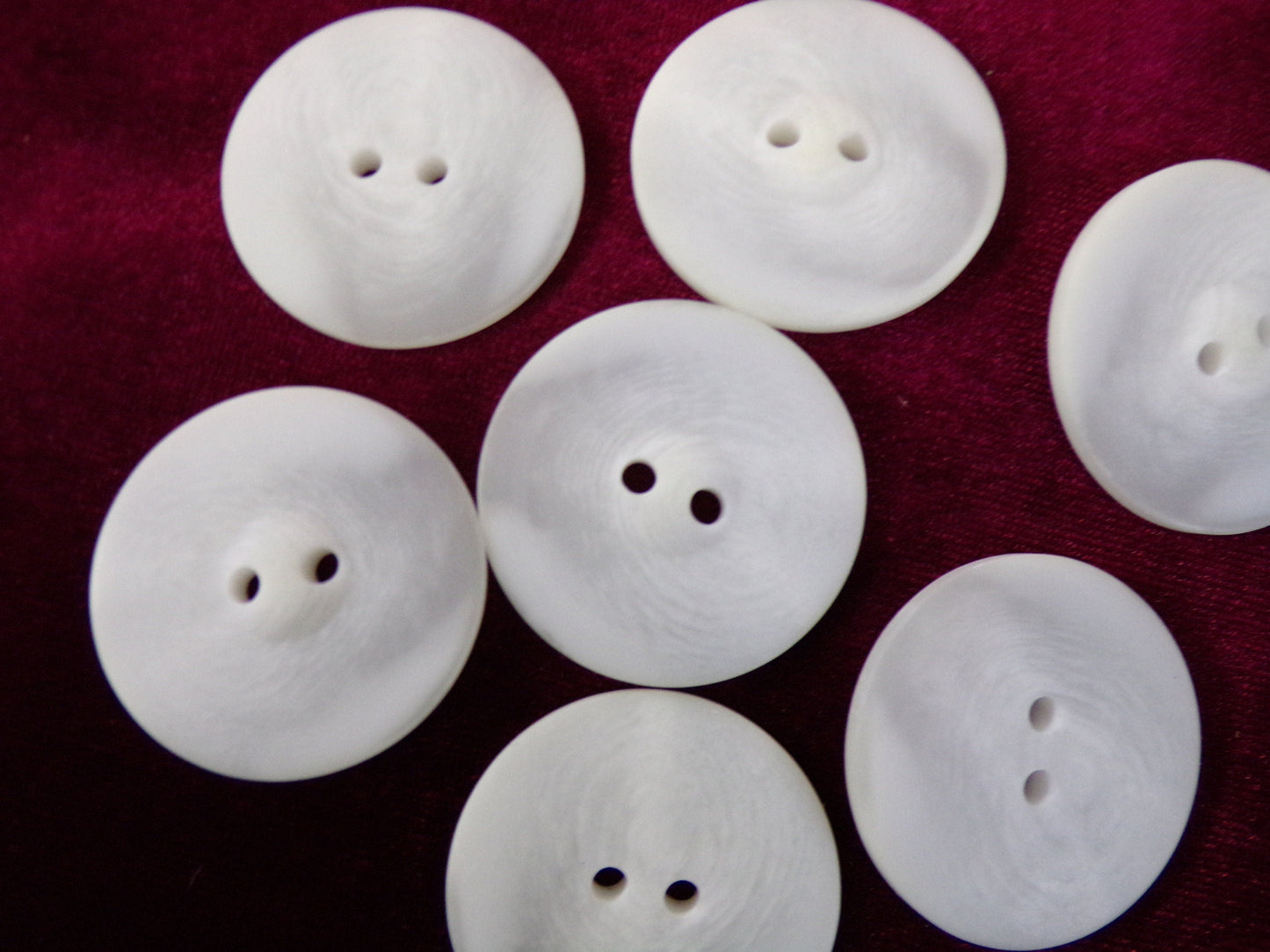 34mm, Matt Ivory Buttons, 2-hole Large Buttons, Flat Buttons, Coat Buttons, Sewing, Craft, white buttons, horn buttons, jacket buttons