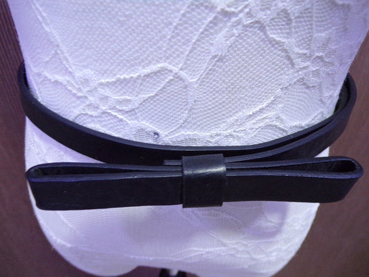 Black Bow Belt, Faux Leather Belt, Bow Belt, Dress, Tops, belt, bow belt, black belt