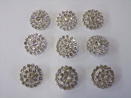 20mm Rhinestone buttons, Bridal Buttons, Fashion Diamante button, Crystal Buttons, Shank Buttons, Sewing Buttons, crystal buttons, diamante