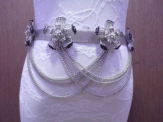 Body Jewellery Belt, Body Chain, Chain Jewellery, Silver Chain, Decor, Craft, Chain trim, belt, fashion belt