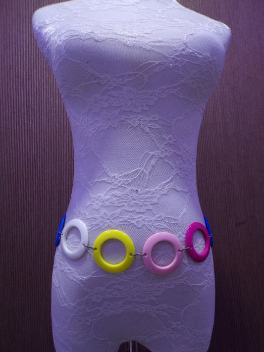 Coloured Body Jewellery Belt, Body Chain Jewellery, Silver Chain, Decor, Craft, Chain trim
