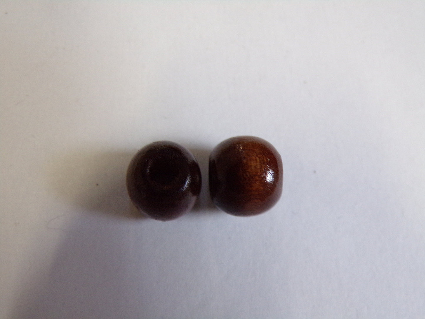 10mm, Round Wood Beads, Large Hole beads, Macrame beads, Jewel beads, Cord stopper, Jewellery, Craft, beads, colour beads