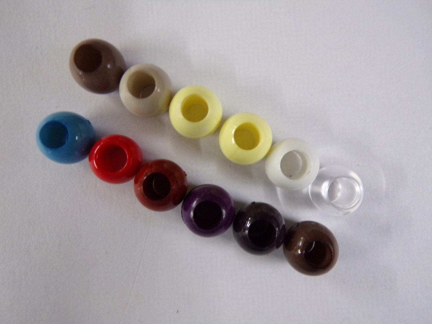 10mm Round Acrylic Beads, Macrame beads, Cord stopper, large hole beads, Jewellery, Craft, beads, colour beads