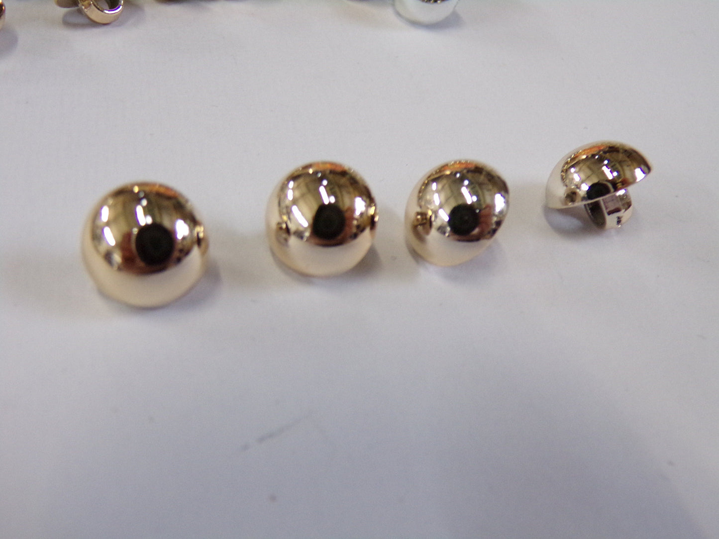 11.5mm, Gold/Silver, shank buttons, Blouse buttons, Dress buttons, Knitwear Buttons, Gold Buttons, Fashion buttons, silver buttons, 18L