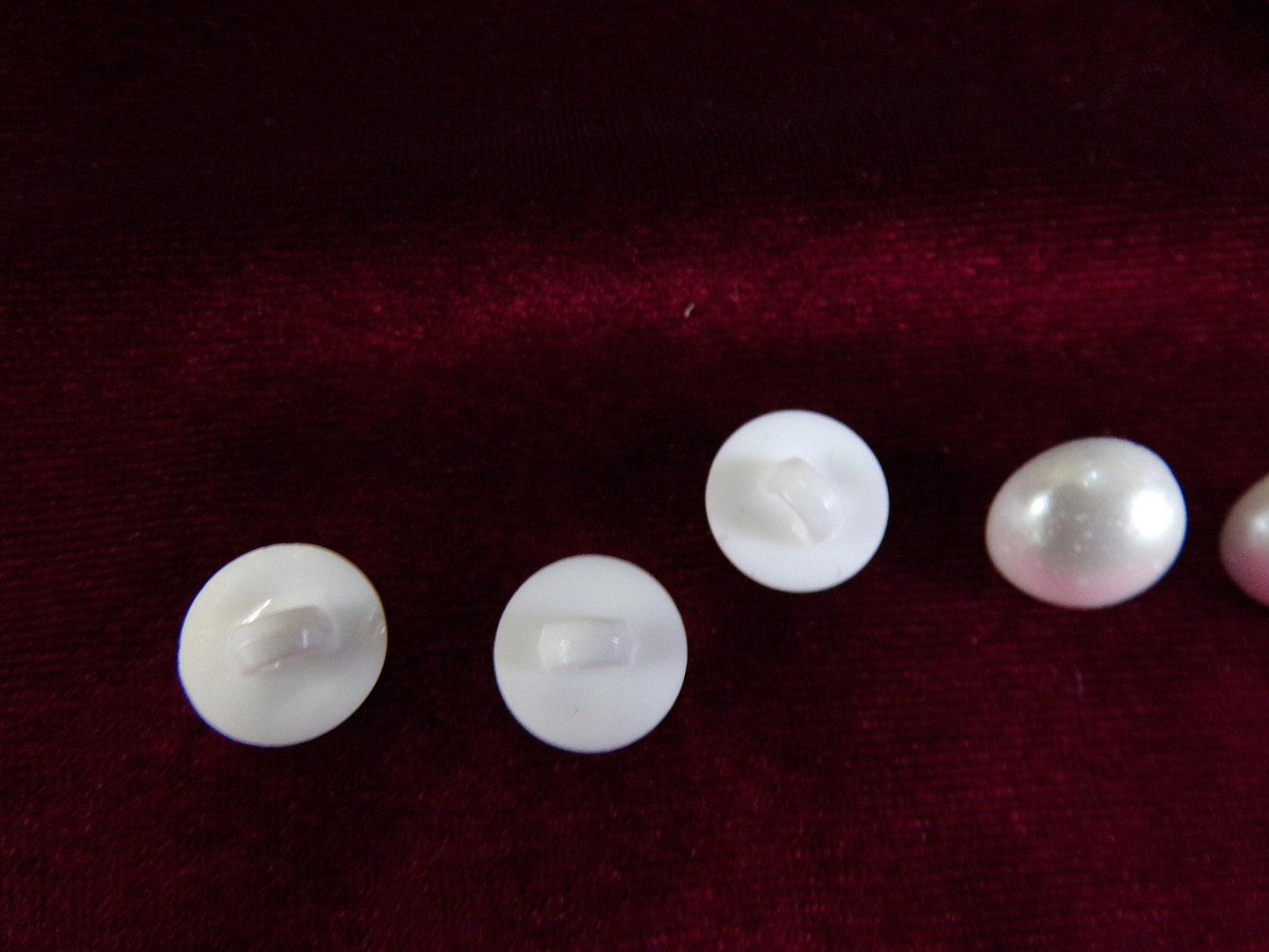 11.5mm White Pearl shank buttons, Blouse buttons, Dress buttons, Knitwear Buttons, Clothing Buttons, Fashion buttons