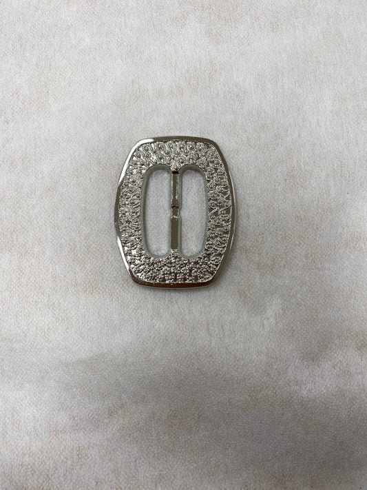 Plastic Buckle, silver colour, light weight silver plastic