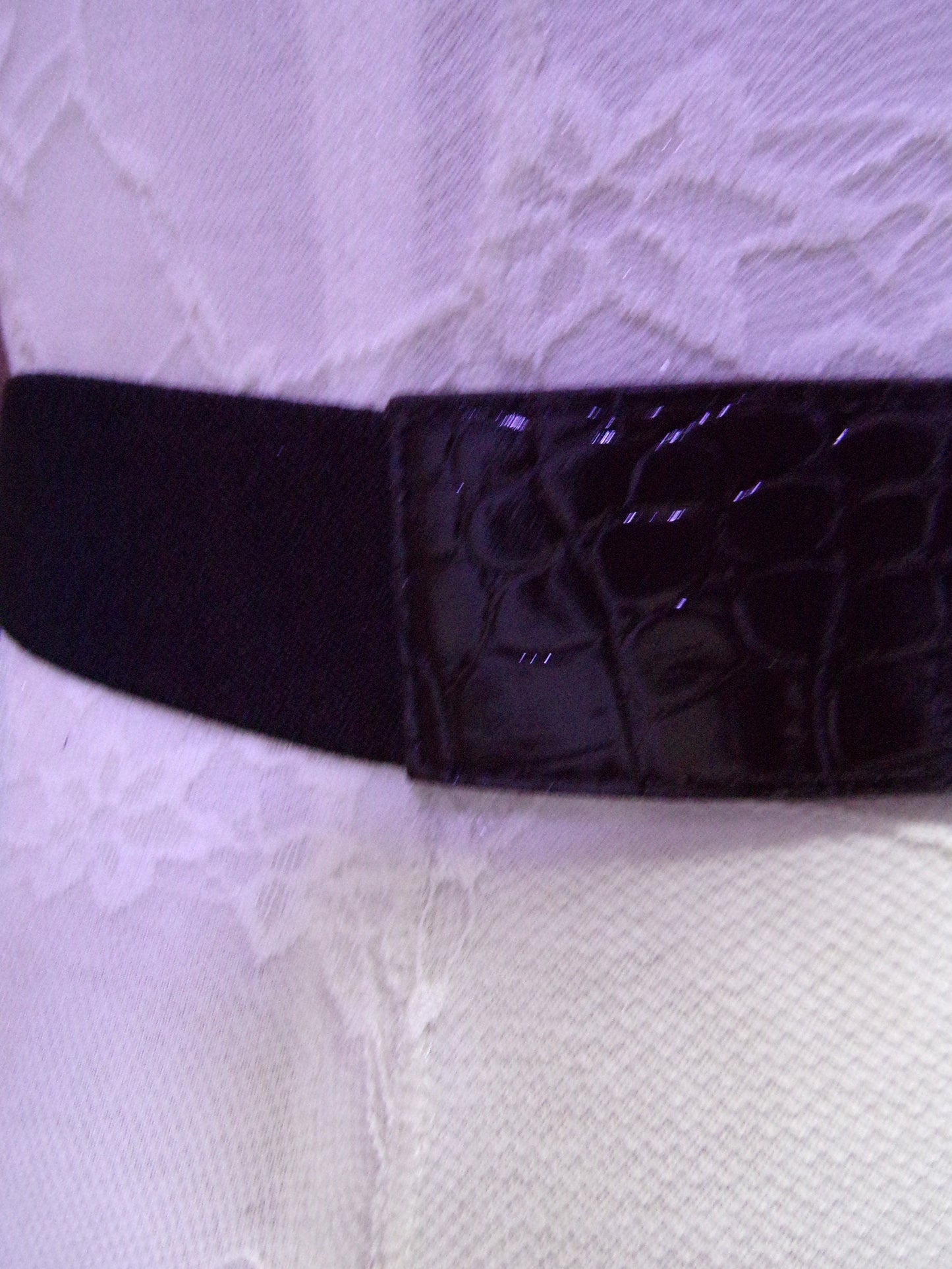 Black Elastic Belt with Metal Buckle, Elasticated Stretch Belt, Black Belt, Elastic belt, Stretch belt, Bow belt, fashion belt