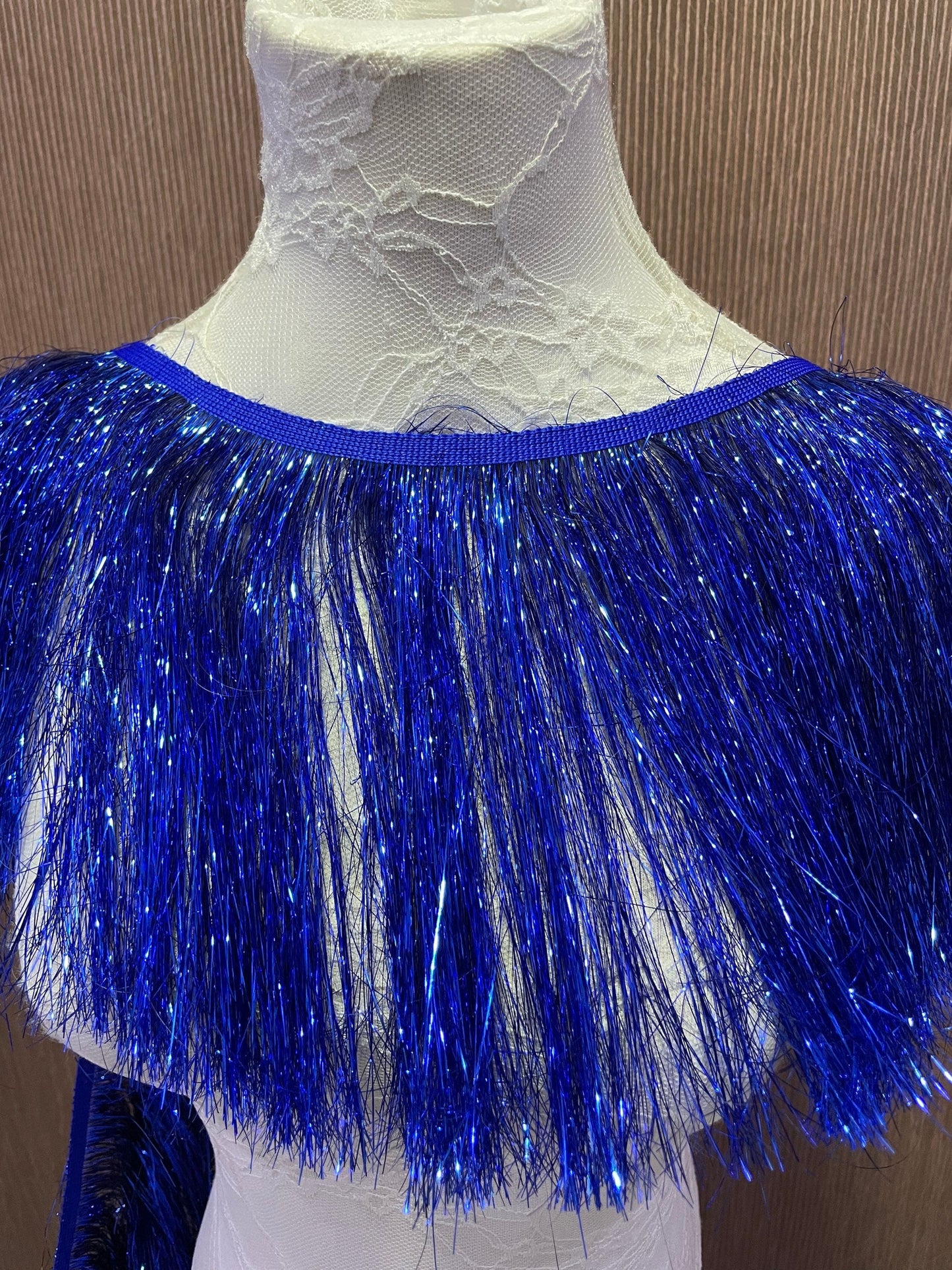 Foil Fringe Trim 20cm dancewear, party wear, fashion fringe, foil fringe, festival fringe, tinsel fringe, fringe, dance wear fringe, 13 col