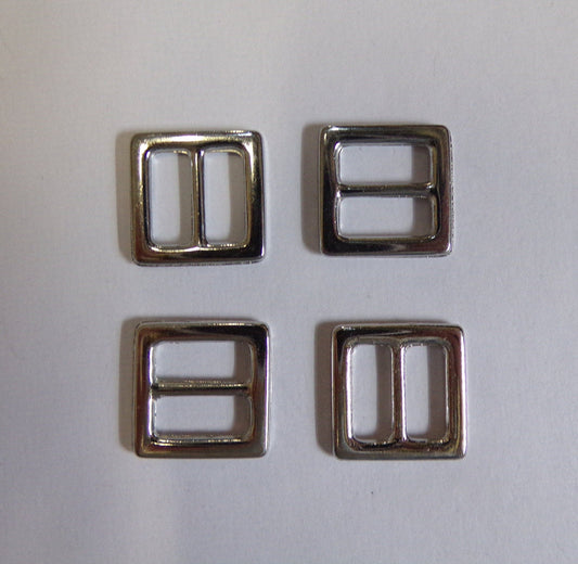 17mm*17mm Metal Silver Buckle 12mm bar, Belt Buckle, Bag Buckle, Swimwear, Dancewear, Sewing, Knitting, Craft