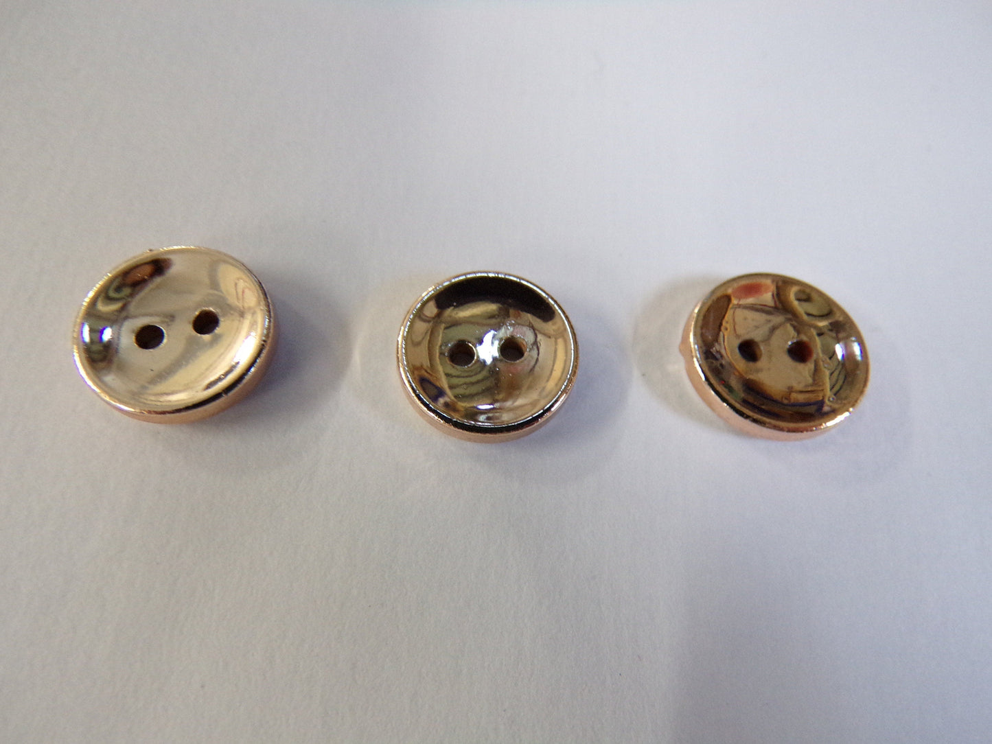 12.5mm Metallic Buttons, 2-hole buttons, Shirt Buttons, Metal Style Buttons, Blouse, Dress, Cardigan button, Sewing, Knitting, Shiny buttons