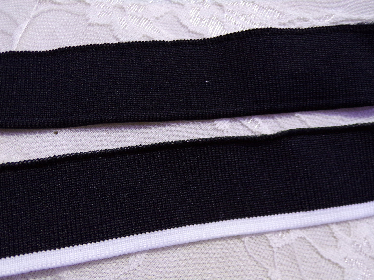 30mm Knitted Tapes, Sportwear Knitted Tape, Black Knitted Tape, rib, rib trim