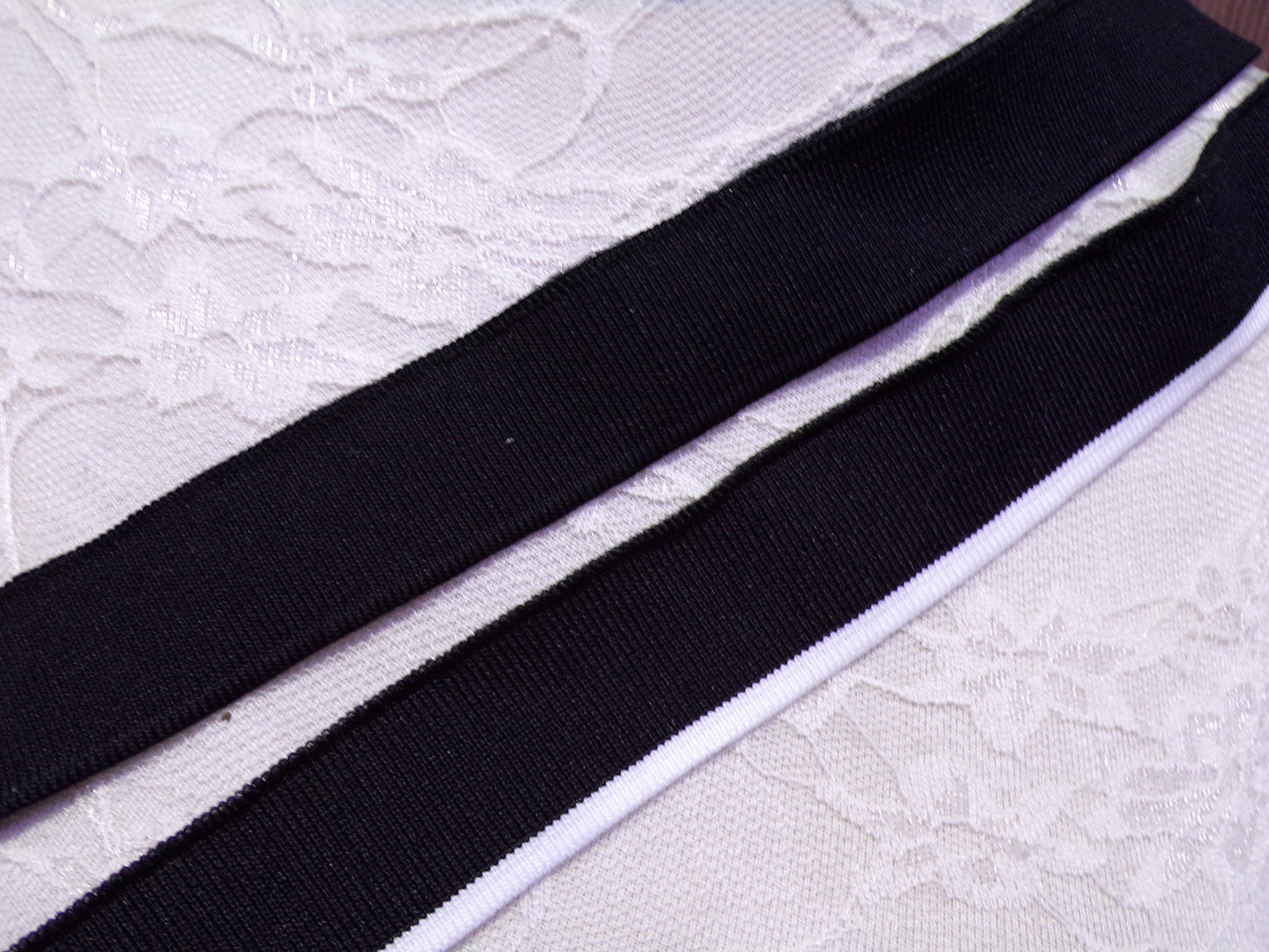 30mm Knitted Tapes, Sportwear Knitted Tape, Black Knitted Tape, rib, rib trim