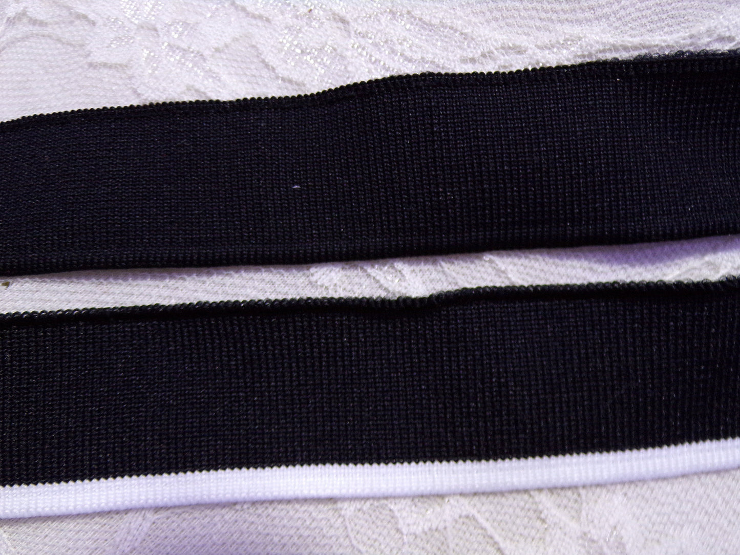 30mm Knitted Tapes, Sportwear Knitted Tape, Black Knitted Tape, rib, rib trim