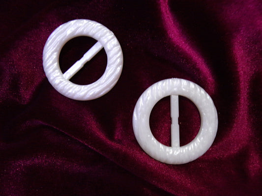 Slide 30mm bar, ABS Light Weight Buckle, White Round buckles, Belt Buckle, White buckle, Fashion buckle