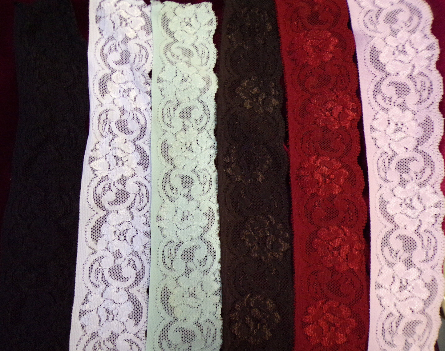 2mtr, 5.5cm wide Delicate Stretch Lace, Lingerie Lace, Stretch Lace for Sewing, Craft, Dress, Lingerie, Tops