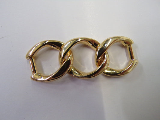 5.5*2cm Gold Metal Buckle, Gold Chain Buckle, Bags Buckle, Shoes buckle, Gold tone Swimwear Buckle, Sewing, Craft, silver buckle,shoe buckle