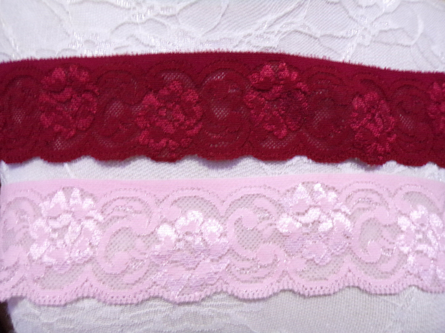 2mtr, 5.5cm wide Delicate Stretch Lace, Lingerie Lace, Stretch Lace for Sewing, Craft, Dress, Lingerie, Tops