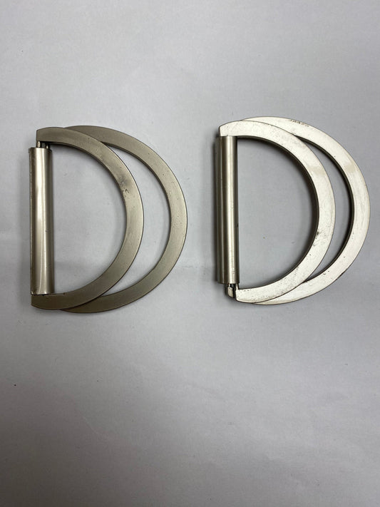 D Ring Double d Ring, Matt silver, d ring, double d buckle,