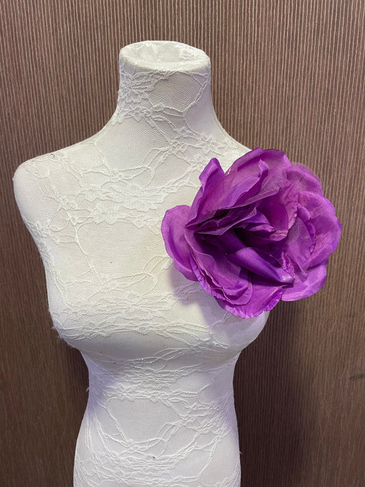 Corsage flower, pin on flower, flower, brooch, purple flower, wedding corsage, bridal corsage