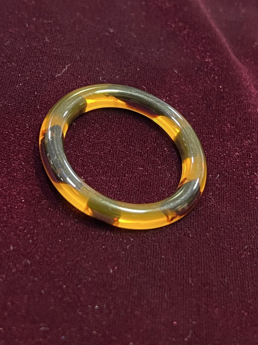 Plastic Clear Leopard Pattern O-Ring 2.7cm Width with Flat base behind, O-ring,  Plastic O-Ring, Pattern O-Rings, Bra Making, Garment Making