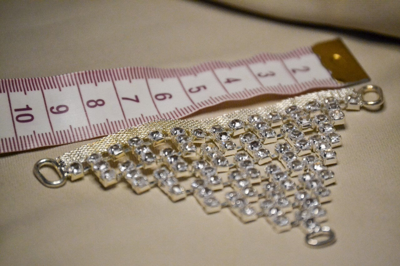 Diamante Trim Decoration, Diamante Motif, Belt, Decoration, Diamante Sash Trim