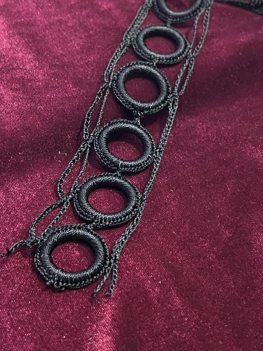 Delicate Crochet o-rings Trimming, Trimming, Costume Making,