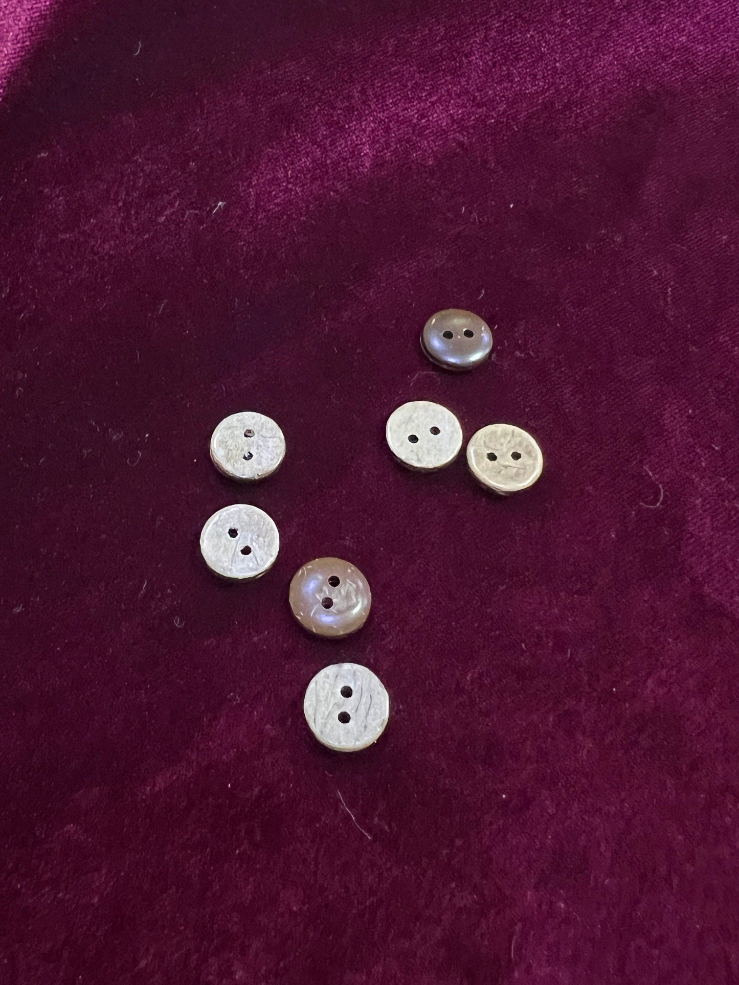 11.5mm / 18L wood imitation shirt buttons, wood-effect texture buttons, shirt buttons, 6pcs