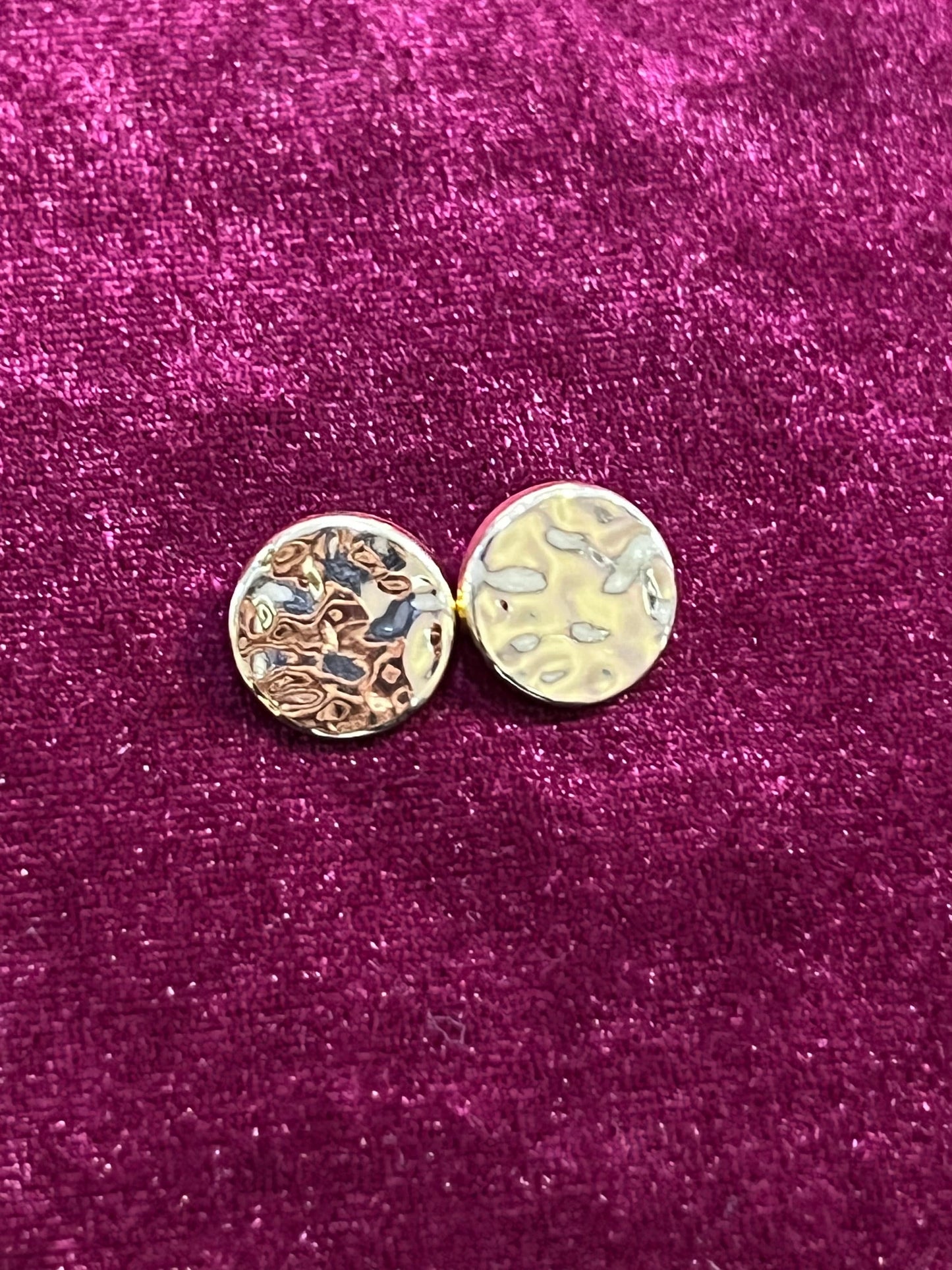 12.5mm / 20L Metal buttons, hammered buttons, gold buttons, shiny buttons, Metal Hammered buttons, textured Button, Shirt buttons, Skirt